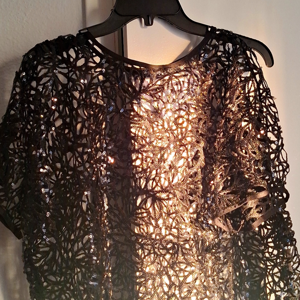 Julien David black see through shirt